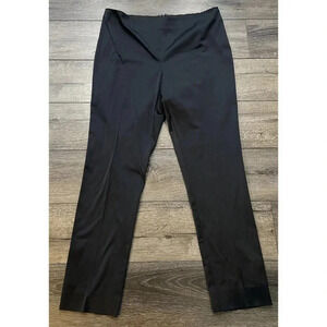 Soft Surroundings Pants Satin Back Zipper Black Size Large Tall TL
